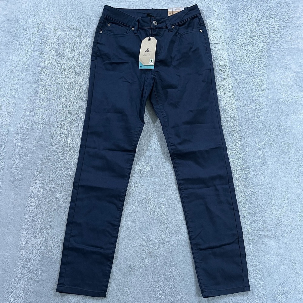 prAna Kayla Jean‎ Women 2 26 Indigo Blue Organic Cotton Stretch Denim 30" Inseam